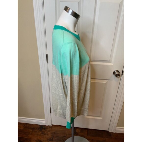 J.Crew Gray Teal Thin Knit Crew Neck Sweater NWT, Size XXL - Picture 2 of 5